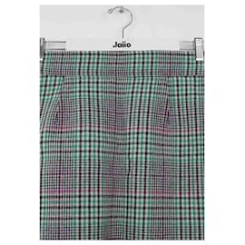 Sandro-wrap wool skirt-Green