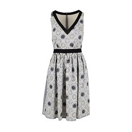 Robe midi brodée Moschino Cheap and Chic Multicolore