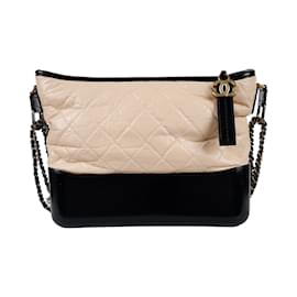 Chanel-Chanel Quilted Large Gabrielle Hobo Bag-Beige