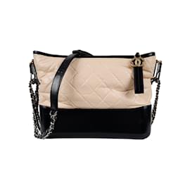 Chanel-Gesteppte große Gabrielle Hobo-Tasche von Chanel-Beige