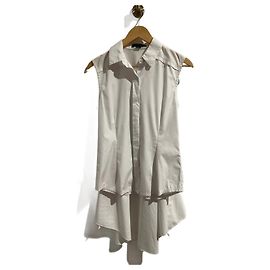 ALEXANDER WANG Hauts T.US 6 Coton Blanc