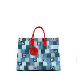 Louis Vuitton-LOUIS VUITTON  Handbags T.  Denim - Jeans-Navy blue