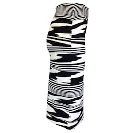 Missoni-Missoni Noir / Blanc 2022 Jupe en tricot zigzag-Noir
