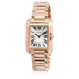 Cartier-Cartier Tank Inglês de Cartier W5310013 Relógio feminino em ouro rosa-Outro