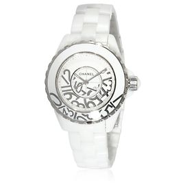 Chanel J-12 Grafitti H5239 Women's Watch in  Ceramic Other