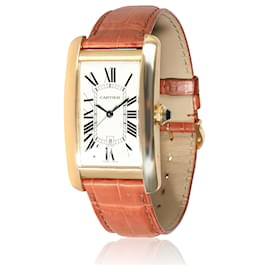 Cartier-Cartier Tank Americaine W2603156 Men's Watch In 18kt yellow gold-Other