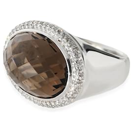David Yurman-David Yurman Signature Oval Cocktail Ring in  Sterling Silver 0.5 ctw-Other