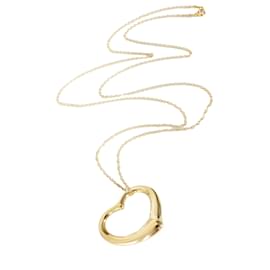Tiffany & Co-TIFFANY & CO. Elsa Peretti Open Heart Pendant in 18k yellow gold-Other