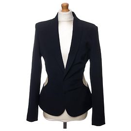Jean Paul Gaultier Black Wool Jacket Black