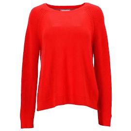 Tommy Hilfiger Damen Raglanpullover aus roter Baumwolle Rot