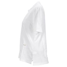 Tommy Hilfiger-Polo Tommy Hilfiger feminino Essential Regular Fit em algodão branco-Branco