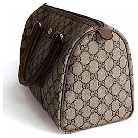 Gucci-Gucci Boston Supreme vintage GG handbag-Beige