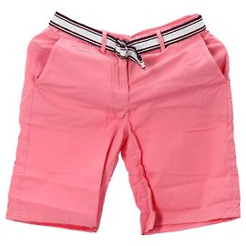 Tommy Hilfiger Bermudas con cinturón y cinta distintiva para mujer Rosa