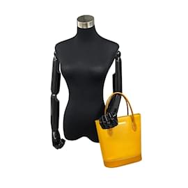 Burberry-Leather Handbag-Yellow