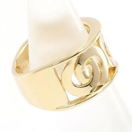 Céline-18K Logo Ring-Golden