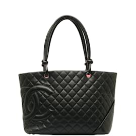 Chanel-Große Cambon-Einkaufstasche-Schwarz