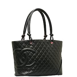 Chanel-Grand sac cabas Cambon-Noir