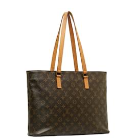 Louis Vuitton-Bolso tote de lona con monograma Luco de Louis Vuitton M51155 en buen estado-Castaño