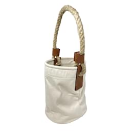 Loewe-LOEWE Handtaschen T.  Baumwolle-Weiß