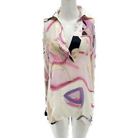 EMILIO PUCCI Top T.fr 38 silk Multicolore
