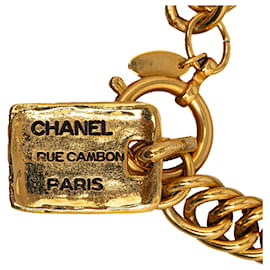 Chanel-Chanel Gold Vintage 31 Rue Cambon Paris Link Charm Bracelet-Golden