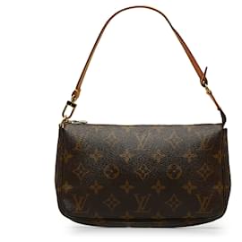 Louis Vuitton-Louis Vuitton Pochette Monogram Marron Accessoires-Marron