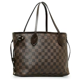 Louis Vuitton-Louis Vuitton Brown Damier Ebene Neverfull PM-Brown