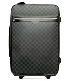 Louis Vuitton-Louis Vuitton Black Damier Grafito Pegase 55-Negro