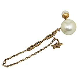 Dior-Orecchino J'Adior Dior color oro con perle finte e cristalli-D'oro