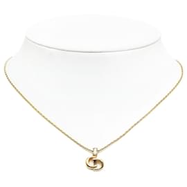 Dior-Dior Gold CD Logo Pendant Necklace-Golden