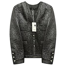 Chanel-New 2020 Black Tweed Jacket with Stars-Black