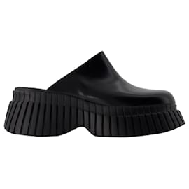 Autre Marque-BCN Slides - Camper - Leather - Black-Black