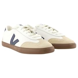 Veja-Zapatillas Volley - Veja - Piel - Blanco-Blanco