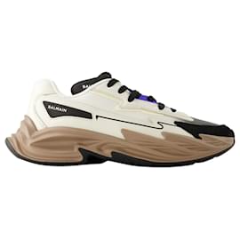 Balmain-B-Dr4g0n Sneakers - Balmain - Synthetic Leather - Blue-Blue
