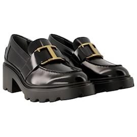 Tod's-Gomma Carro Loafers - Tod's - Leather - Black-Black