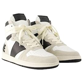 Autre Marque-Rhecess Hi Sneakers - Rhude - Leather - White/Black-White