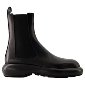 Jil Sander-Botins - Jil Sander - Couro - Preto-Preto