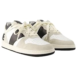 Autre Marque-Rhecess Low Sneakers - Rhude - Leder - Weiß/Schwarze Farbe-Weiß