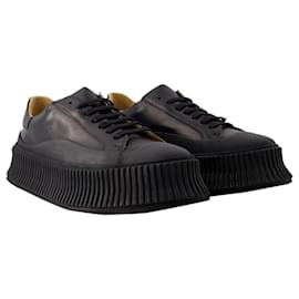 Jil Sander-Sneakers - Jil Sander - Leather - Black-Black