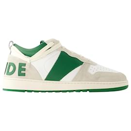Autre Marque-Rhecess Low Sneakers - Rhude - Leather - White/green-White