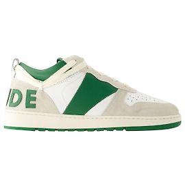 Autre Marque Rhecess Low Sneakers - Rhude - Leder - Weiß/Grün Weiß