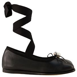 Ballerines Heart Toe - Simone Rocha - Cuir - Noir Noir