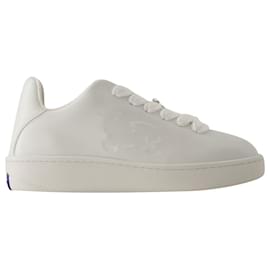 Burberry-Lf Box Sneakers – Burberry – Leder – Weiß-Weiß
