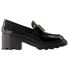 Tod's-Gomma Carro Loafers - Tod's - Leather - Black-Black