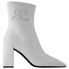 Courreges Stivaletti Heritage - Courrèges - Pelle - Bianco Heritage Bianco