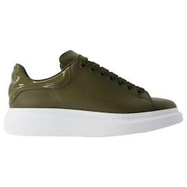Alexander Mcqueen-Oversized Sneakers - Alexander McQueen - Leather - Khaki-Green,Khaki