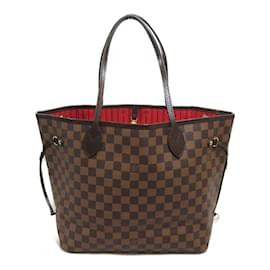 Louis Vuitton-Louis Vuitton Damier Ebene Neverfull MM Bolso tote de lona N51105 En muy buenas condiciones-Castaño