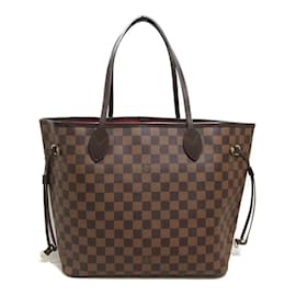Louis Vuitton-Louis Vuitton Damier Ebene Neverfull MM  Canvas Tote Bag N51105 in Excellent condition-Brown