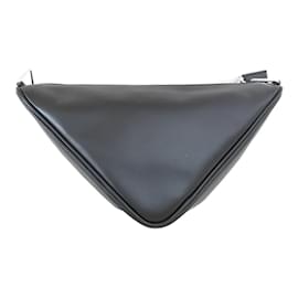 Prada-Logo Triangle Crossbody Bag 2VH155ASKF0002-Black