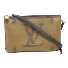 Louis Vuitton-Monogram Giant Reverse Double Zip Pochette M69203-Brown